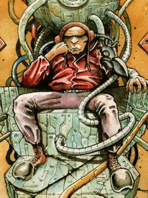 A cyberpunk comic: Devlok, the Techno-Templar. Book Two